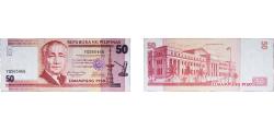 World Coins - Philippines Republic 2009 50 Piso (Seal type 5; National Museum) Paper AU P 193