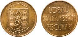 World Coins - Germany Federal Republic 1971 Medal - 750th Anniversary of Löbau Copper 8.52g UNC