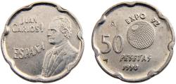 World Coins - Spain Kingdom Juan Carlos I 1990 50 Pesetas Seville Expo '92