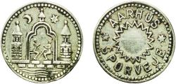 World Coins - Denmark Kingdom ND Token - Aarhus Sporveje Zinc 1.75g XF