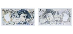 World Coins - France 1982 50 Francs (Quentin de la Tour, type 1976) Paper AU P 152 Fay 67