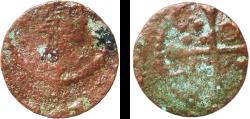 World Coins - Spain Principality of Catalonia Spanish states 15th - 17th Centuries Coinage Billon La Seca Mint 0.57g F