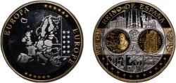 World Coins - Spain Kingdom 2002 Medal - Year Gaudi Nickel brass plated copper-nickel (10000) 20.06g PF
