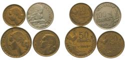 World Coins - France Fourth Republic 4 Lots