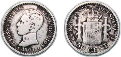 World Coins - Spain Kingdom 1904 
