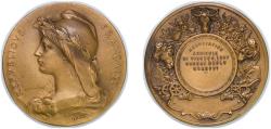 World Coins - France Republic ND (1898 - 1921) Medal - Association agriculture de Vierzon Bronze 32.46g UNC
