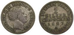 World Coins - Germany States Kingdom of Prussia Friedrich Wilhelm III 1827 A 1 Silber Groschen 2g
