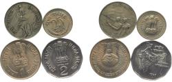 World Coins - India Republic 4 Lots