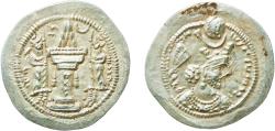 Ancient Coins - Persian Empires Sasanian Empire 420 - 438 AR Drachm - Bahram V Silver 4.24g AU