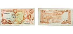 World Coins - Cyprus Republic 1989 50 Cents Paper VF  P 52