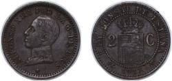 World Coins - Spain Kingdom 1911 *11 PCV 2 Centimos - Alfonso XIII (5th portrait) Bronze (95% copper, 4% tin, 1% zinc) Madrid Mint (2284000) 1.83g XF KM 732 Cal 73