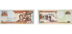 World Coins - Dominican Republic Fourth Republic 2006 100 Pesos Oro Paper AU P 177