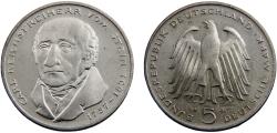 World Coins - Germany Federal republic 1981 G 5 Deutsche Mark 150th anniversary of Carl Reichsfreiherr vom Stein's death