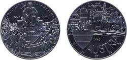 World Coins - Austria Second Republic 1996 5 Euros - 1000th Anniversary of the Formation Copper-nickel 22.58g BU  X 38