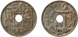 World Coins - Spain Nationalist Government 1949 
