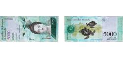 World Coins - Venezuela Bolivarian Republic 2016 5000 Bolívares Paper UNC P 97 NCV bbcv5000bsf