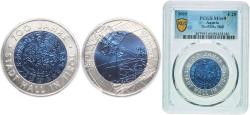 World Coins - Austria Second Republic 2003 25 Euro (Hall In Tirol) Bimetallic: niobium centre in silver (.900) ring Vienna Mint (50000) 17.15g PCGS MS 69  KM 3101