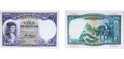 World Coins - Spain Second Republic 1931 100 Pesetas Paper AU P 83
