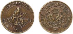 World Coins - Cuba Spanish colony 1896 Token - Cocinas Economicas de la Habana Brass 4.9g VF Rulau-Hav 35