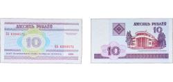 World Coins - Belarus 2000 10 Roubles Paper UNC P 23