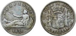 World Coins - Spain Provisional Government 1870 