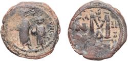 Ancient Coins - Byzantine states Byzantine Empire 6th - 9th Centuries 40 Nummi Bronze 11.51g VF