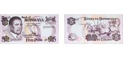 World Coins - Botswana Republic 1992 5 Pula Paper UNC P 8 P 11