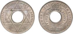 World Coins - British West Africa British colony 1908 ⅒ Penny - Edward VII Copper-nickel (9600000) 1.98g AU KM 3