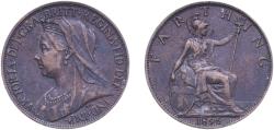 World Coins - Great Britain United Kingdom United Kingdom 1896 1 Farthing - Victoria (4th portrait) Bronze (95% Cu, 4% Sn, 1% Zn) Royal Mint (Tower Hill) (3668600) 2.83g XF KM 788.1