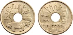 World Coins - Spain Kingdom Juan Carlos I 1995 25 Pesetas Autonomous communities of Spain, Castile and Leon