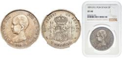 World Coins - Spain Kingdom 1891 