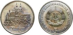 World Coins - Germany German Democratic Republic Democratic republic 1983 A 5 Mark (City of Meißen) Nickel brass Berlin Mint (25000) 9.7g UNC KM 37