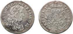 World Coins - Germany Brandenburg-Prussia 1671 TT ⅓ Thaler - Frederick William Silver Berlin Mint (833000) 8.91g VF Mount Removed  KM 379