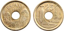 World Coins - Spain Kingdom Juan Carlos I 1997 25 Pesetas Autonomous communities of Spain,  Melilla