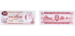 World Coins - Guyana Republic 1989 1 Dollar Paper UNC P 21
