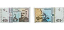 World Coins - Romania Republic 1992 200 Lei Paper UNC  P 100