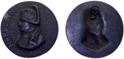 World Coins - France 19th century Medal - NAPOLEONE Zine 80.7g XF