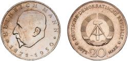 World Coins - Germany German Democratic Republic Democratic republic 1971 20 Mark (100th Anniversary - Birth of Heinrich Mann) Copper-nickel (2029000) 16.41g UNC  KM 33 Schön 32 J 1531 AKS 23