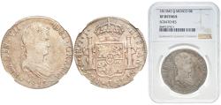 World Coins - Mexico Spanish colony 1813 Mo JJ 8 Reales - Fernando VII (Guanajuato - Royalist Coinage) Silver (.903) Mexican Mint 27.07g NGC XF Scratches  KM 111.4