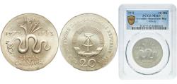 World Coins - Germany German Democratic Republic Democratic republic 1972 A 20 Mark (Lucas Cranach) Silver (.625) (0.42 oz ASW) Berlin Mint (100000) 20.9g PCGS MS 65  KM 41