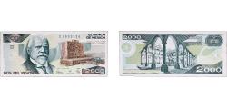 World Coins - Mexico United Mexican States 1989 2000 Pesos Paper AU P 86