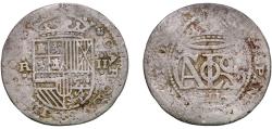 World Coins - Spain Principality of Catalonia Kingdom 1708 2 Reales - Carlos III (Contemporary counterfeit in silver) Silver (.931) La Seca Mint 3.81g VF Cal 24