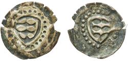 World Coins - Germany Duchy of Palatinate-Simmern Holy Roman Empire 1410 - 1444 1 Pfennig - Stephan Silver 0.24g VF  MB 8 Noss Be 284