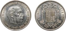 World Coins - Spain Nationalist Government 1949 