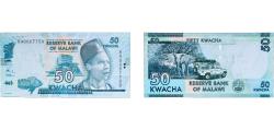 World Coins - Malawi Republic 2016 50 Kwacha Paper UNC  P 64