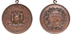 World Coins - France Third Republic 1887 Medal - Société de tir de L'Indre Bronze 59.62g AU