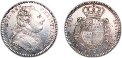 World Coins - France Kingdom 1782 Token - Louis XVI (Etats de Bretagne; Rennes) Silver 6.55g AU  Feu 8787 Daniel 129