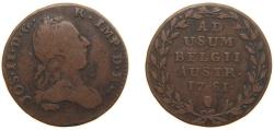 World Coins - Belgium Austrian Netherlands Possession 1781 2 Liards / 2 Oorden - Joseph II Copper Brussels Mint (898342) 7.5g VF KM 31