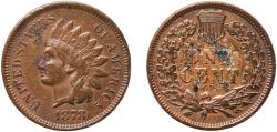 Us Coins - United States Federal republic 1878 1 Cent "Indian Head Cent" Bronze (.950 copper, .050 tin and zinc) Philadelphia Mint (5797500) 3.07g XF PCGS 2130 PCGS 2131 PCGS 2132 Greysheet
