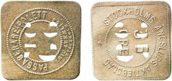 World Coins - Sweden Kingdom ND Token - Stockholms Ångslups Aktiebolag Copper-aluminium 2.19g UNC